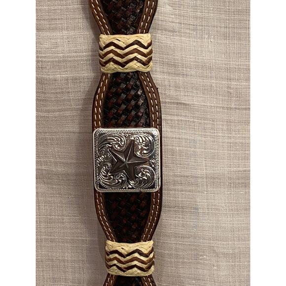 Ranger Belt Co Western/Cowboy Leather Belt Sz 34 Genuine Handtooled Leather - Picture 6 of 10